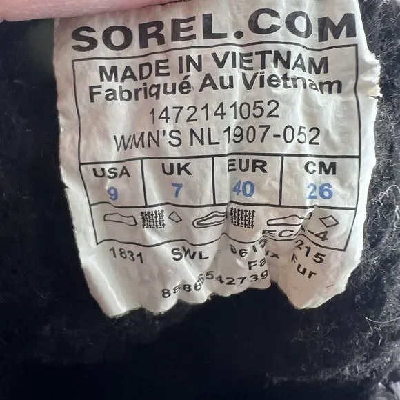 Sorel Tivoli Waterproof Calf High Lace Up Snow Boots Women's Size 9 - Picture 7 of 7